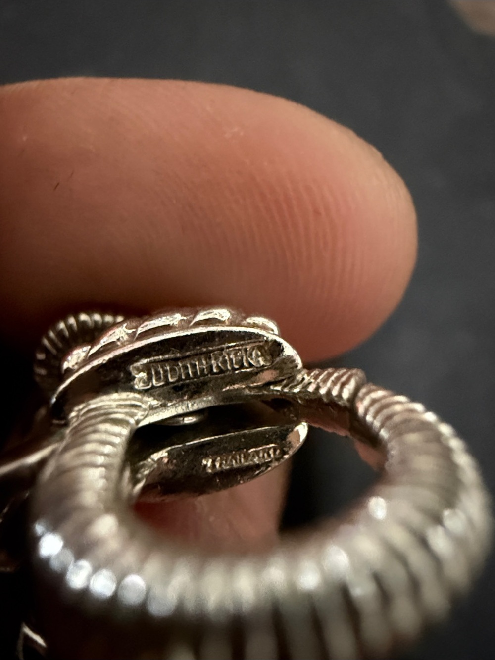 Judith Ripka Sterling Silver Rope-Link Necklace - Heavy! - Picture 3 of 4